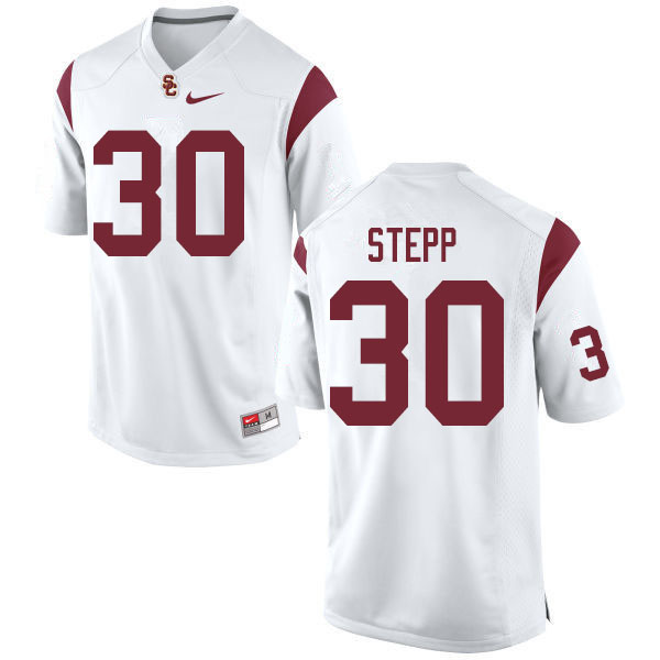Men #30 Markese Stepp USC Trojans College Football Jerseys Sale-White